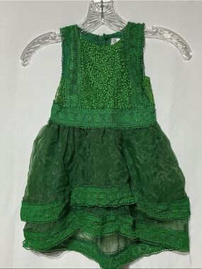 Trish Scully Toddler Girls Green Formal Dress Sz 2